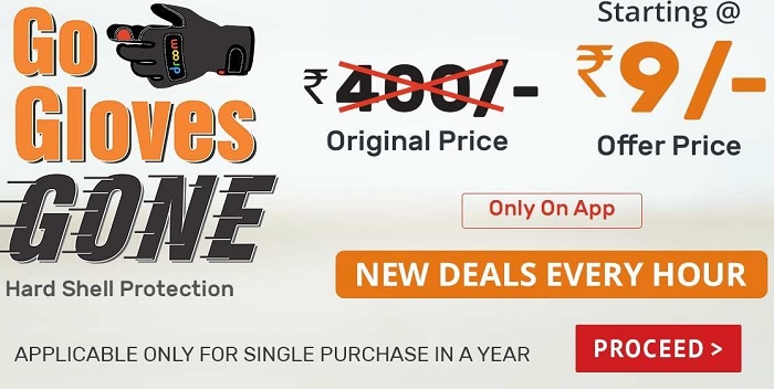 Droom Gloves Flash Sale Starting From Rs 9 On 15th October 2023